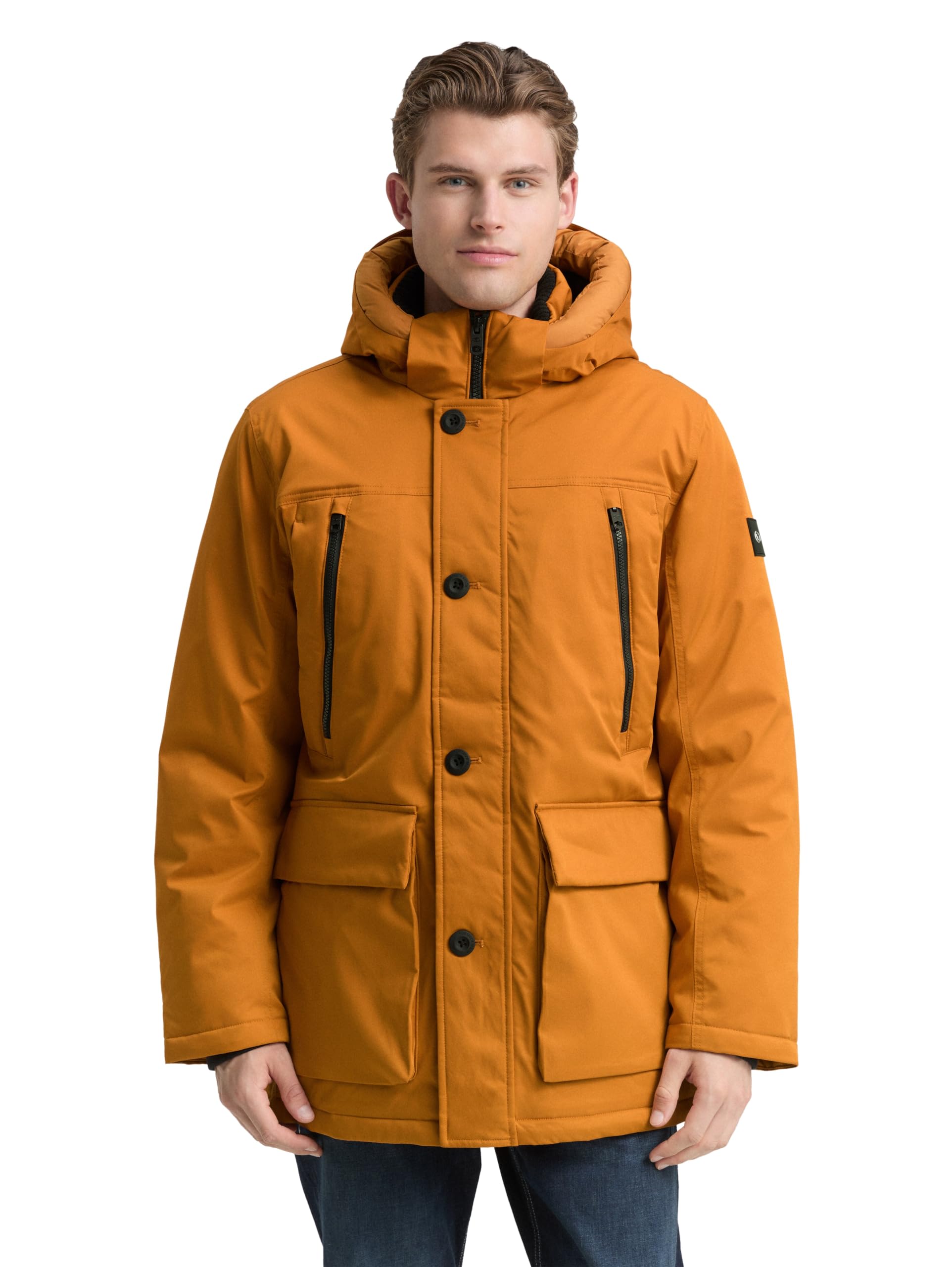 Tom Tailor Herren Arctic Parka mit Abnehmbarer Kapuze