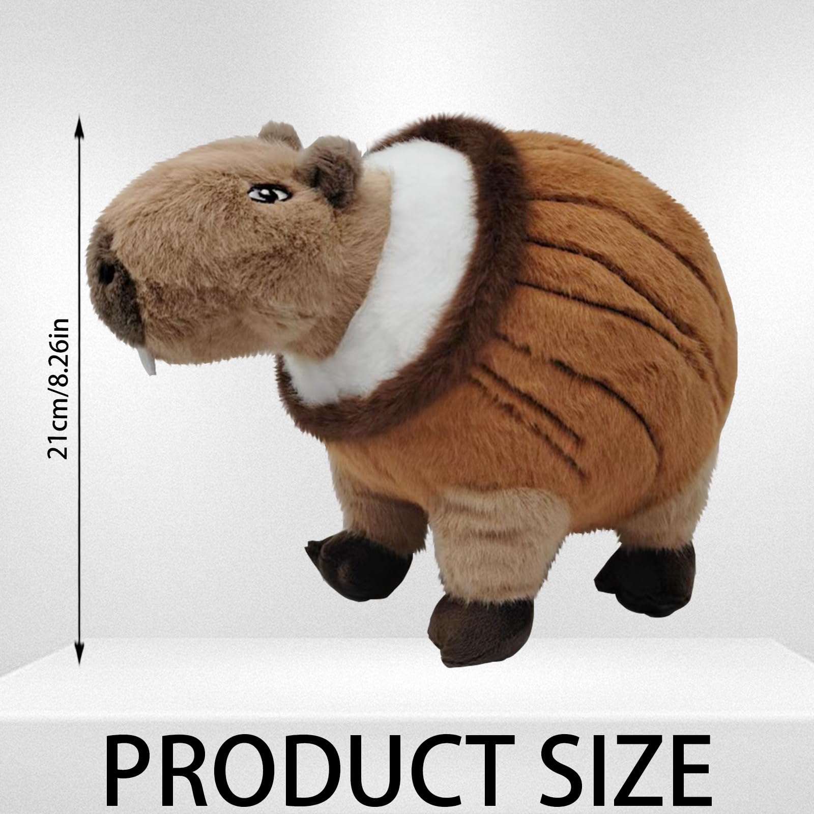 CWENDANER Tralalero Tralala Plush (35 cm) Italian Brain, morbido peluche per bambini, regalo di compleanno e personaggio da collezione (Capybara)