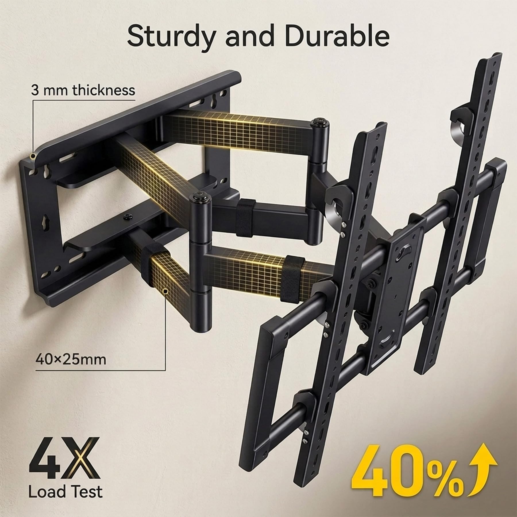 TV Wandhalterung Schwenkbar für 55-100 Zoll Fernseher, Neigbar Ausfahren Wandhalterung für Flach & Curved Fernseher von bis zu 80 kg, max. VESA 800x600mm DY999 | Vollbewegliche Universal TV Halterung mit Auszug, schwenkbar & neigbar, Flach & Curved Fernse