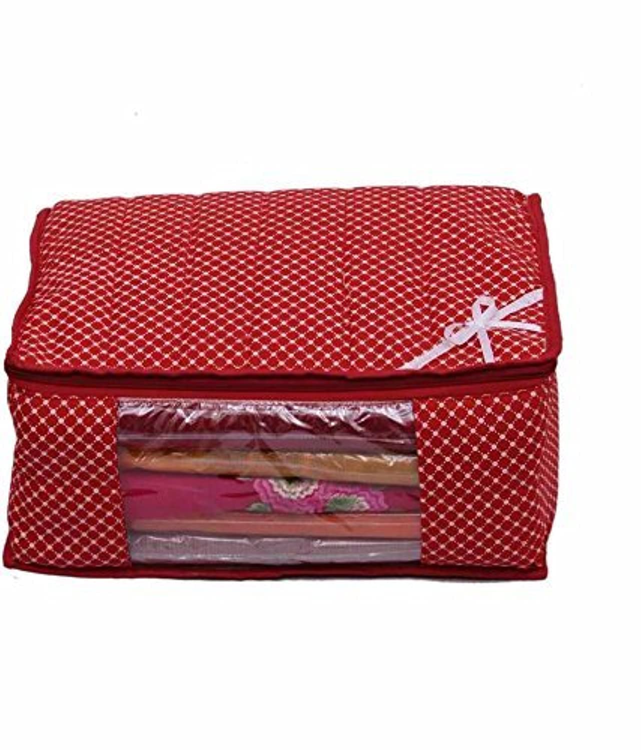 Kuber Industries Cotton Saree Bag, Maroon,Standard,KI0015486