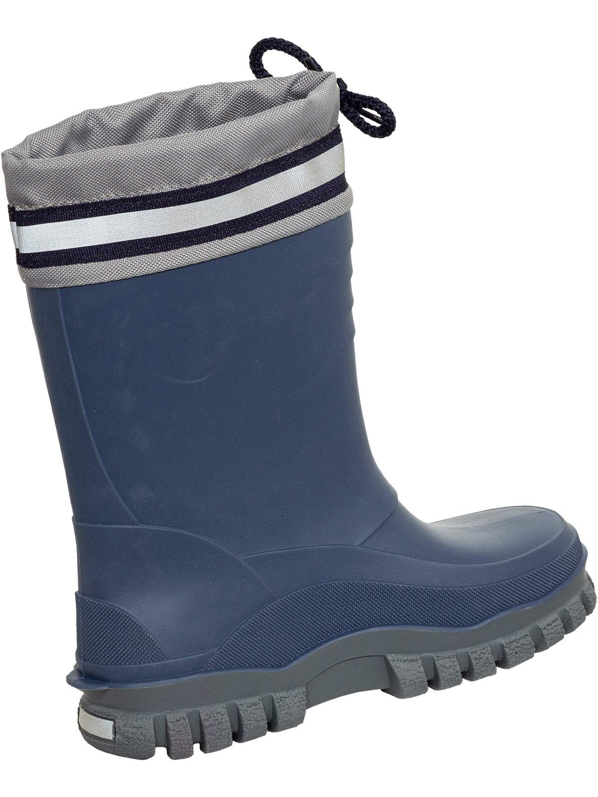 Bockstiegel Stiefel Arktis Kinderwinterstiefel gefüttert dunkelblau/grau 30