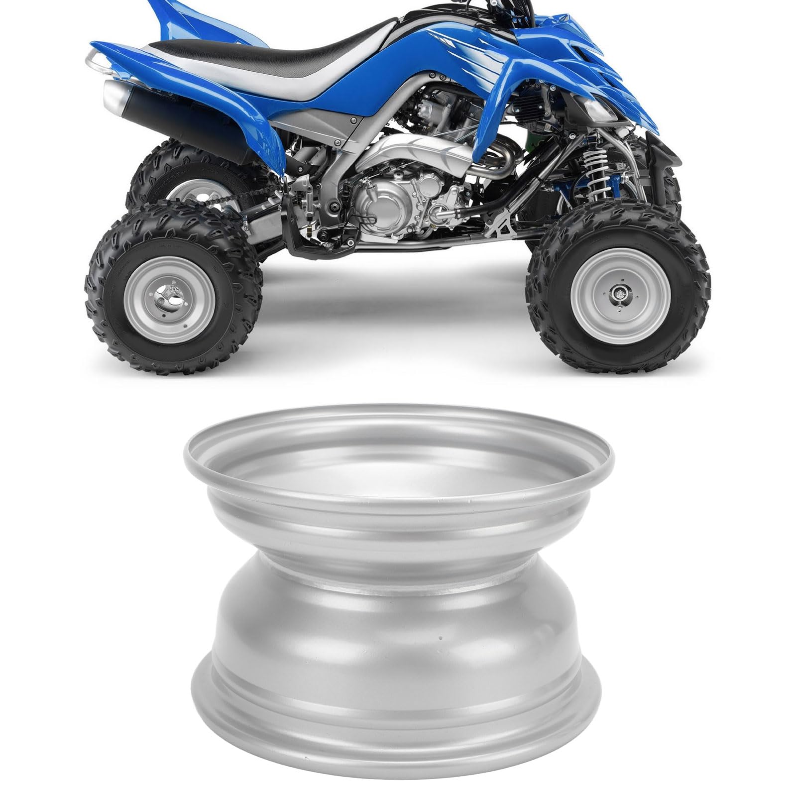 Ausla ATV Ruota Lega Alluminio 8 Pollici 4 Bulloni Cerchione Rimorchio Quad Bike Go Kart 140mm