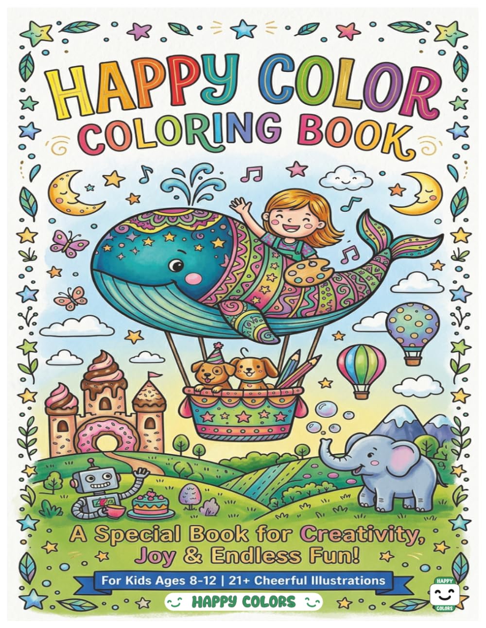 Happy color coloring book: A special book for creativity Joy & Endless Fun