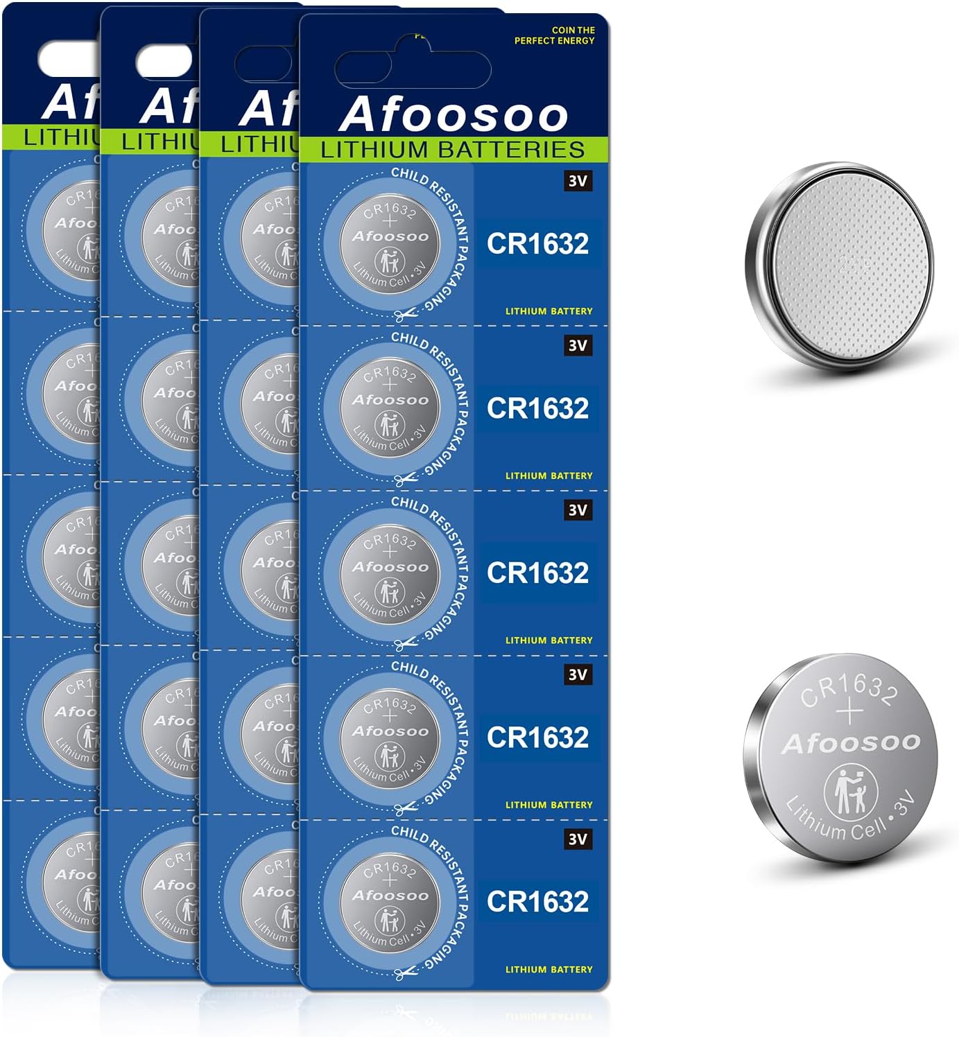 CR1632 Lithium 3v Coin Battery 20 Pack CR 1632 Cell Batteries for Toyota Prius Car