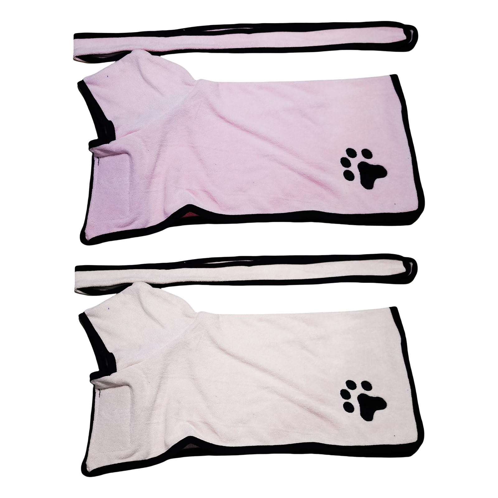 Albornoz ajustable con capucha para perros, toalla de baño de microfibra superabsorbente para mascotas, cómoda para razas pequeñas