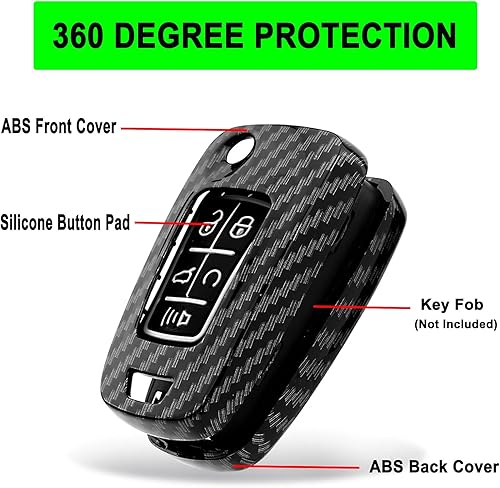 Miniatura 3 de Funda para llavero para Chevy Camaro Cruze Limited Equinox Impala Limited Malibu Limited Sonic