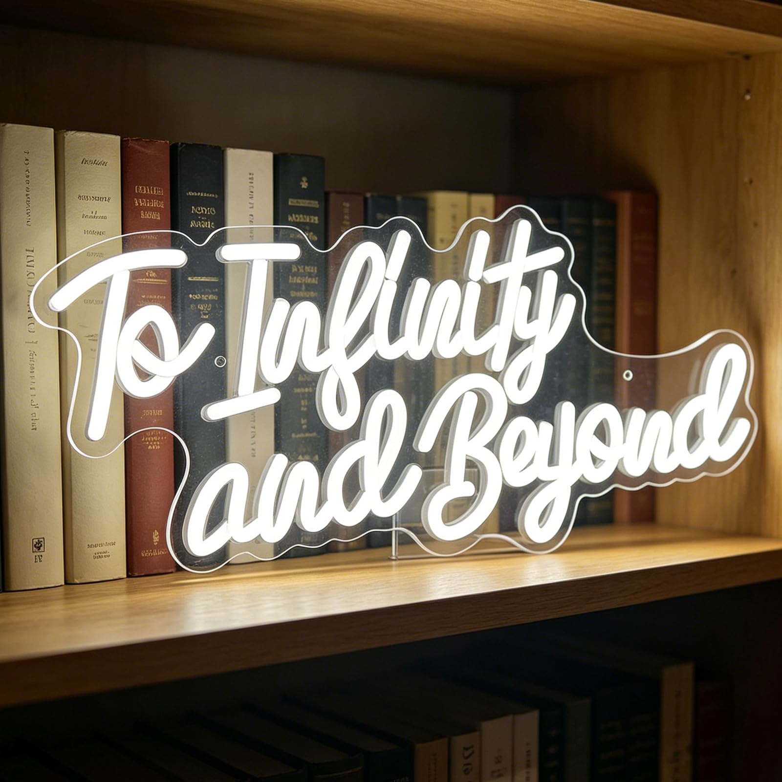 To Infinity and Beyond Neon Light Sign, Led Neon Signs for Wall Decor, Anime Neon Lights Dimmable for Bedroom Men Cave Party Decor, Birthday Gifts for Boys and Girls