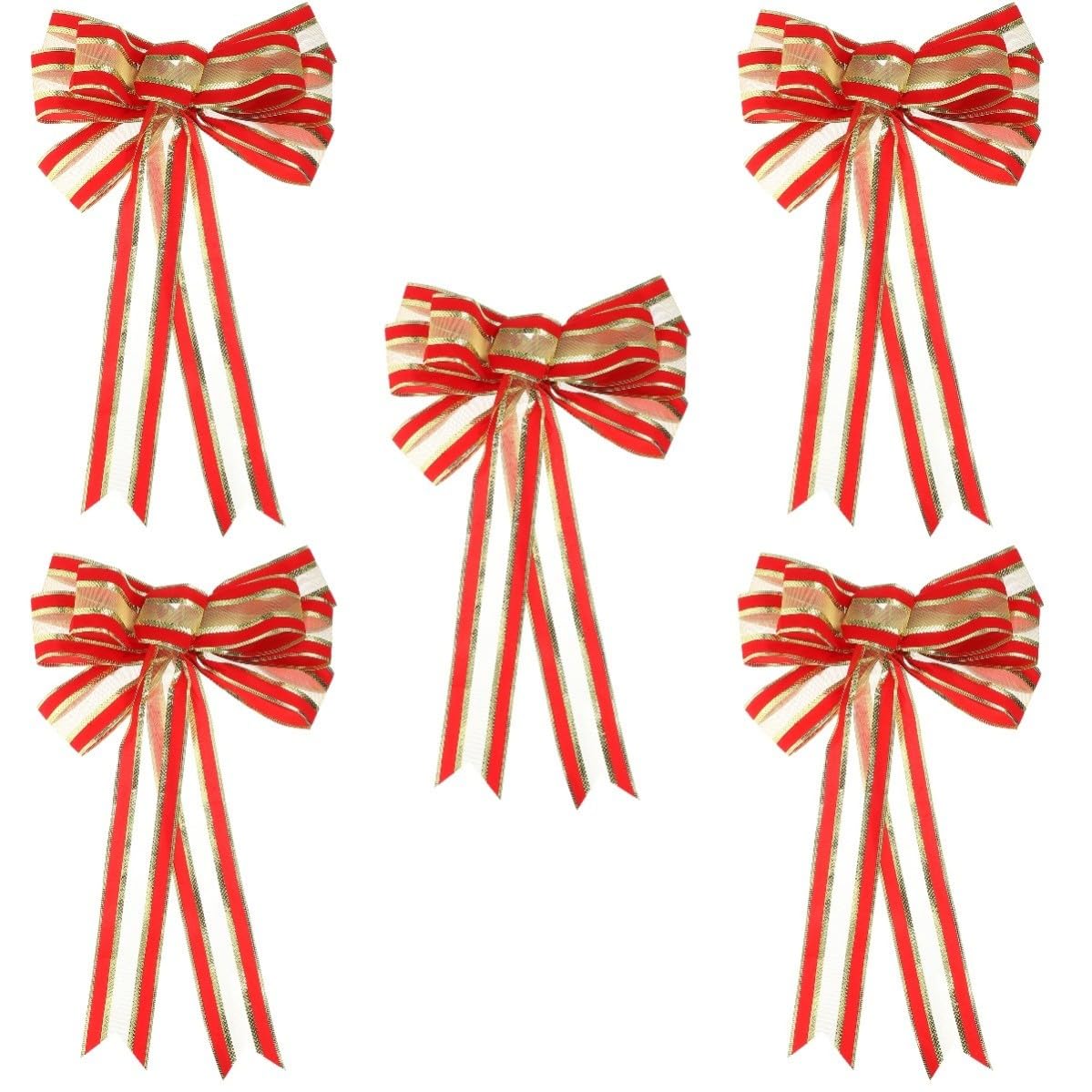Toyvian 5 Stück Große Christbaumschleife aus Gewebe für Heimpartys und