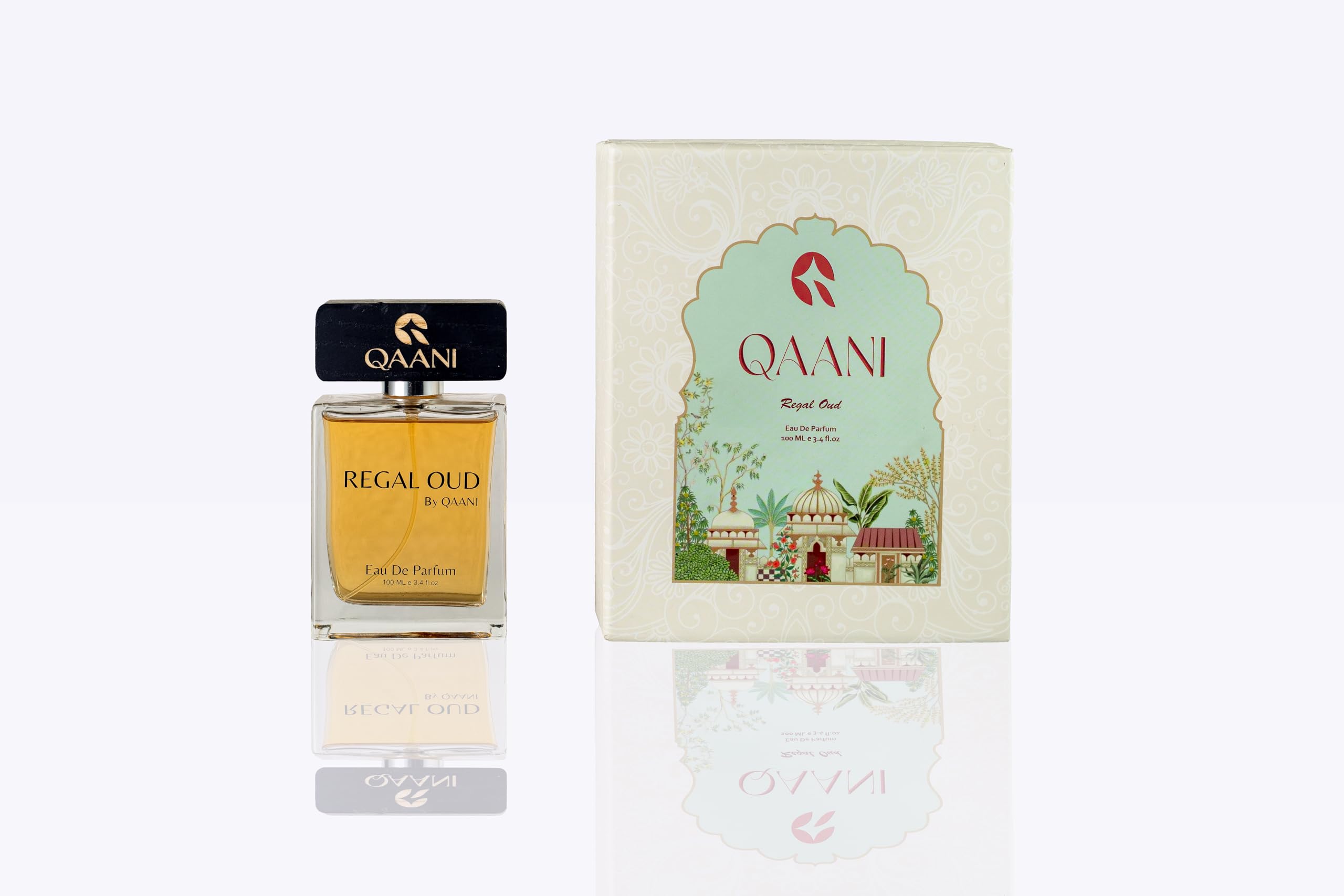 QAANI Regal Oud Unisex Eau De Parfum Perfume with Aroma of Rose, Amberwood and Musk|Vanilla Premium, Long Lasting Oud & Fruity Fragrance for Men & Women 100ML