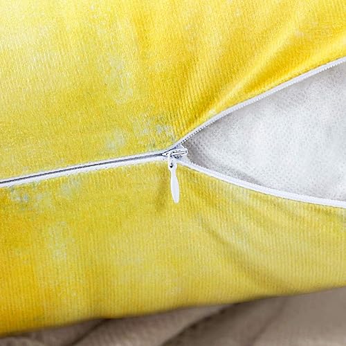 Miniatura 3 de Wosendy Juego de 2 fundas de almohada decorativas amarillas de 12 x 20 pulgadas, 11.8 x 19.7in, fundas de almohada rectangulares para sofá, cama,