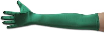 Greatlookz Stay Up Performance Opera Gloves, Emerald Green