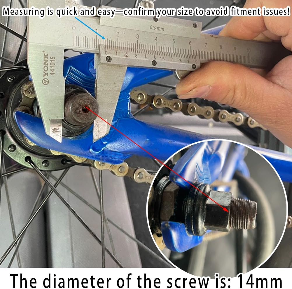 Bike Pegs 4.3" Length,Suitable for 14mm Axles, Freestyle BMX Bicycles,Durable and Stylish Non-Slip