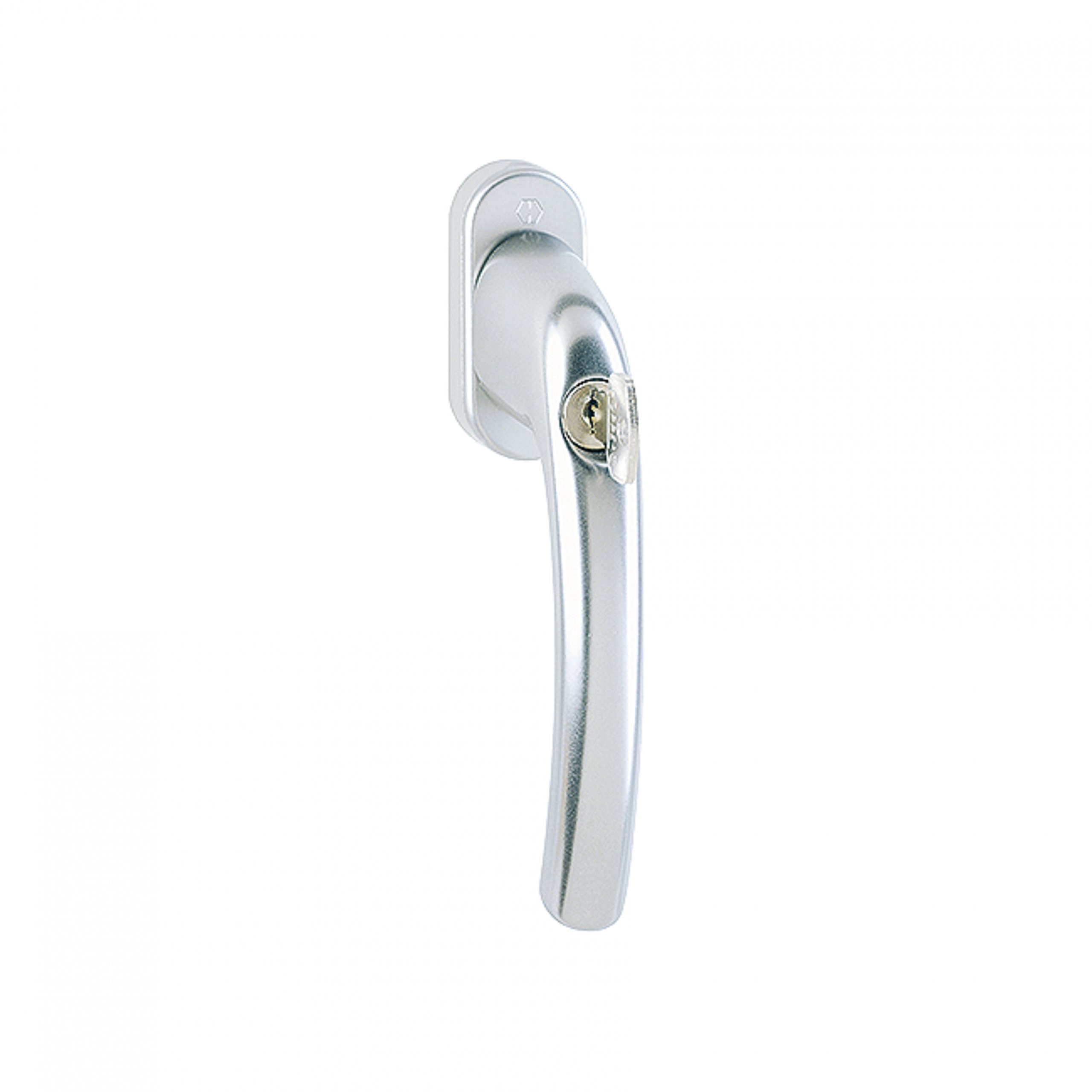 Hoppe Tokyo 0710S/U26 Turn/Tilt Window Handle Lockable Aluminium Natural Pin: 35 Mm