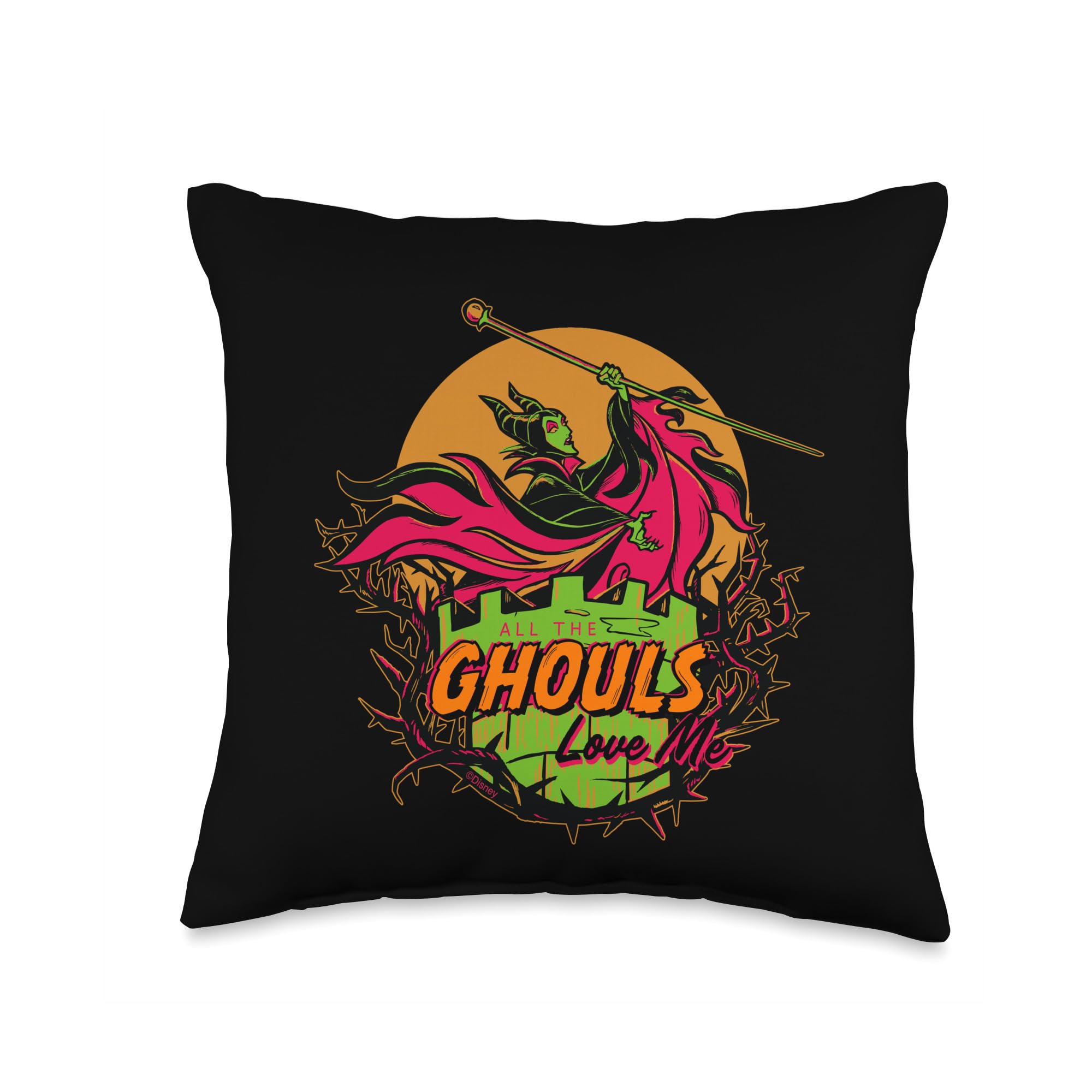 Disney 100 Villains Maleficent taie et coussin décoratif Halloween