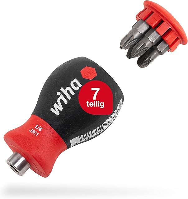 Wiha 380102 Magazine Bit-Holder Stubby Magnetic 1/4"