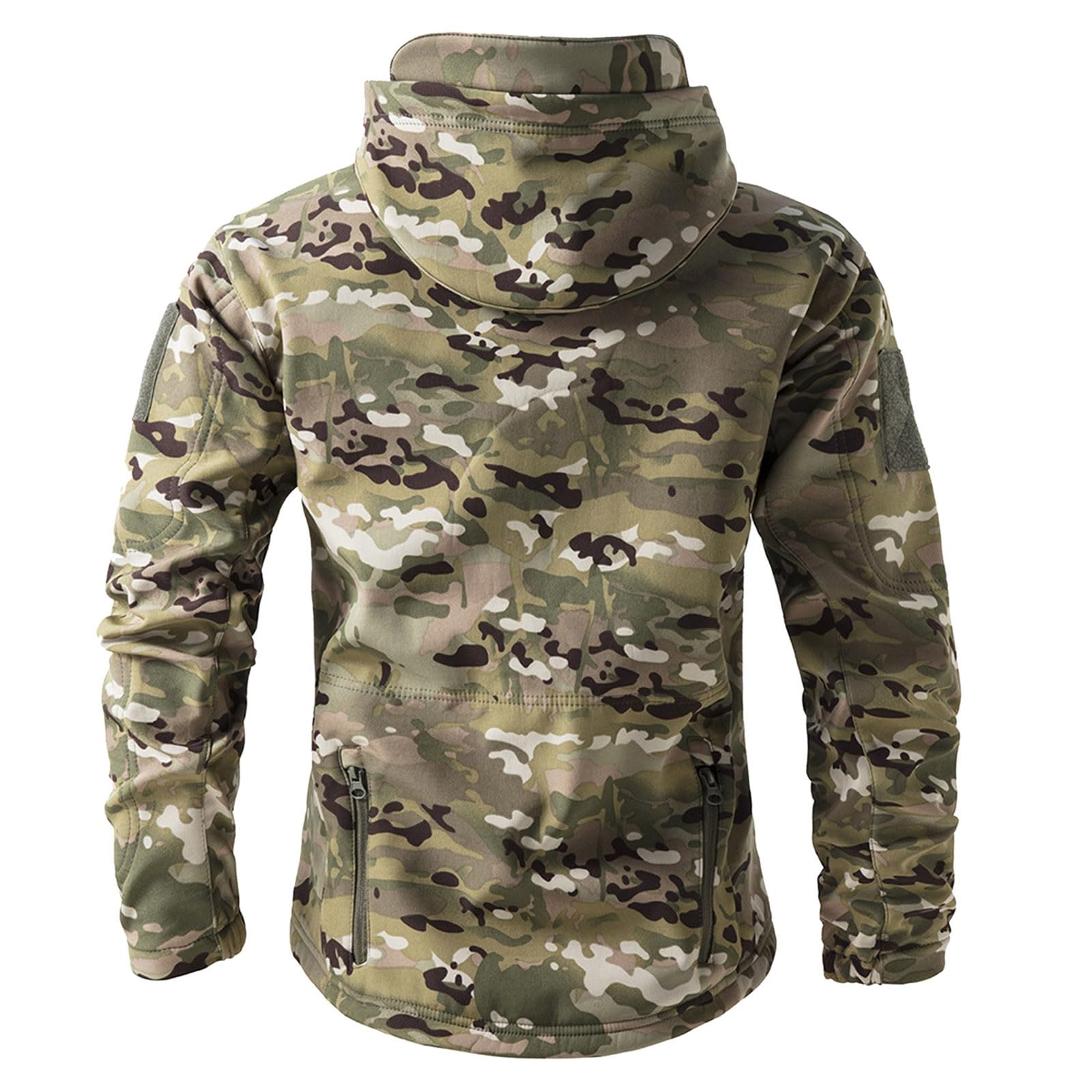 Chaqueta de Camuflaje Impermeable Militar Táctica Lucha contra la Chaqueta de Softshell Camping Al Aire Libre Caminar Camuflaje Hoodie Coat Chaqueta de Camuflaje