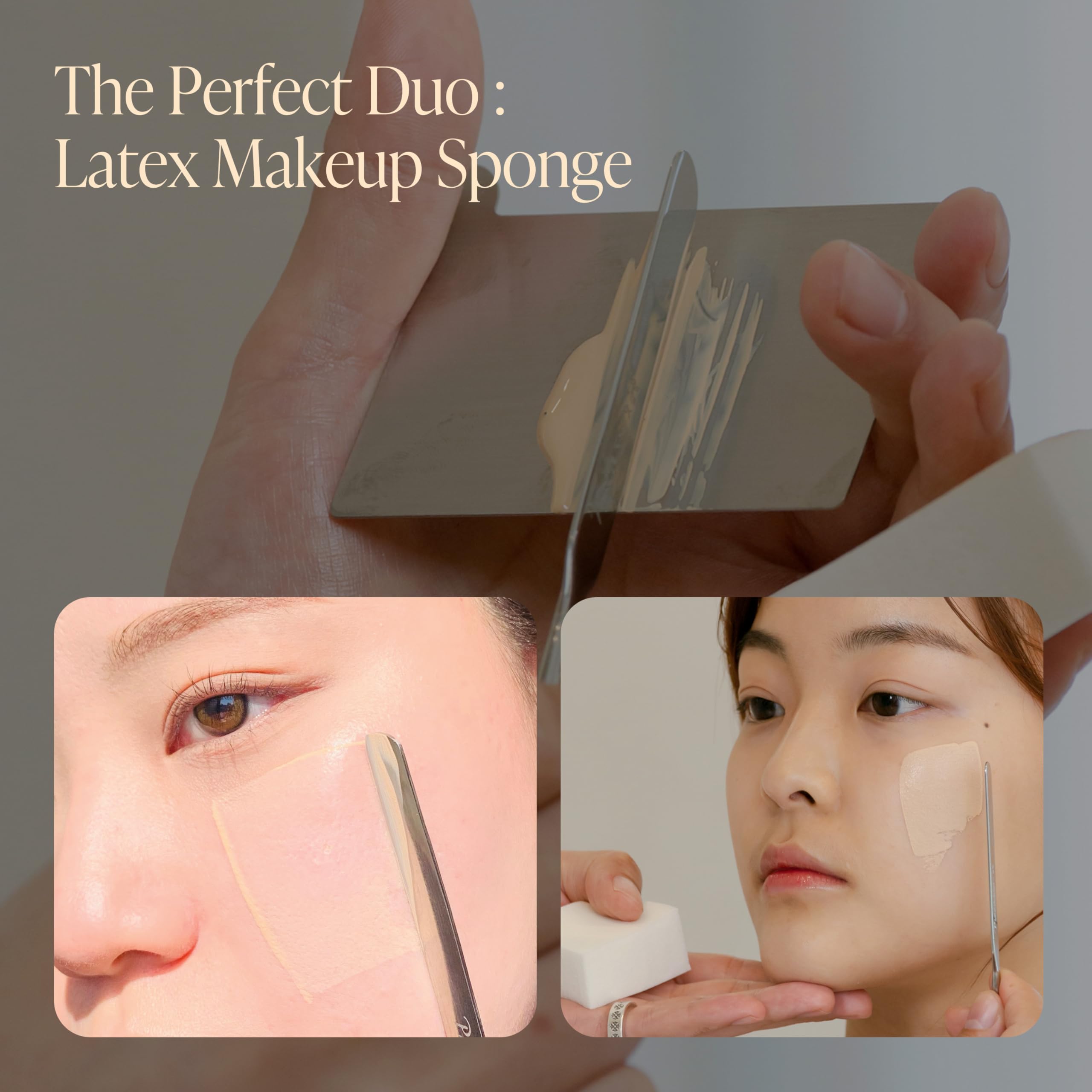 Piccasso Makeup Schwämme für Foundation 20P - Latex Quadratische Schwämme für Gesichts-Make-up, langanhaltende Schwämme mit Beschichtungsoberfläche, ideal für hohe Haftung & hygienischen täglichen