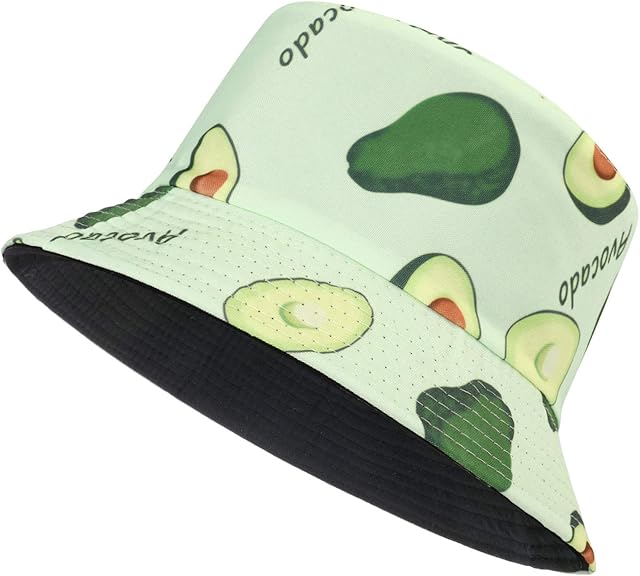 MengPa Unisex Bucket Hat Summer Travel Sun Fisherman Hats Reversible
