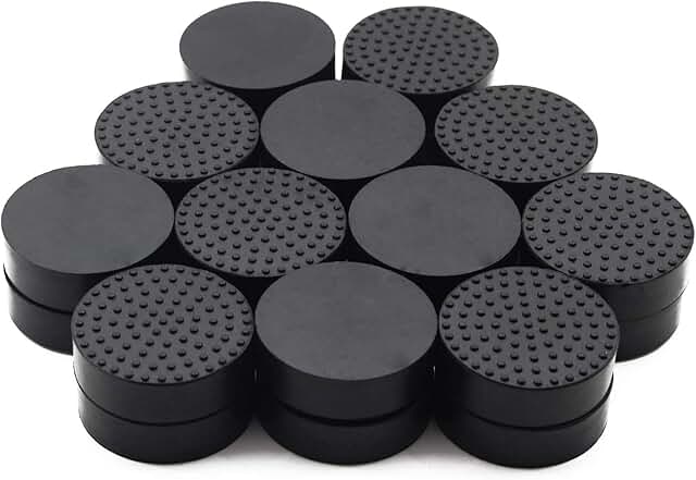24 Pack Invisible Pot Feet with Enhanced Non-Slip Surface Grip Plant Pot...