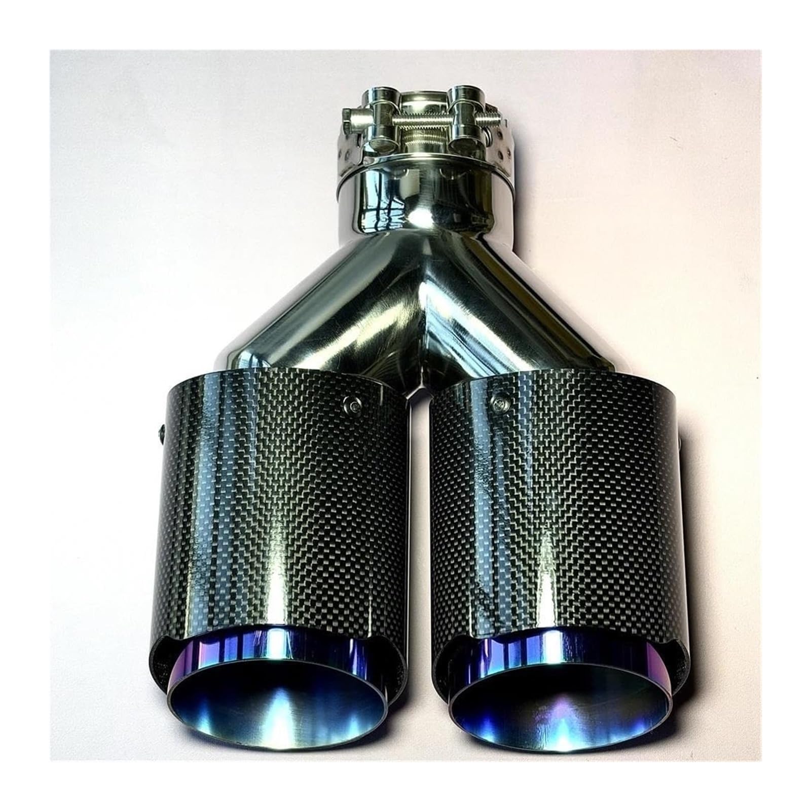 Tubo Di Scarico Auto Terminale Scarico Per Tutte Auto In Fibra Carbonio Viola In Acciaio Inox 1 Pezzo
