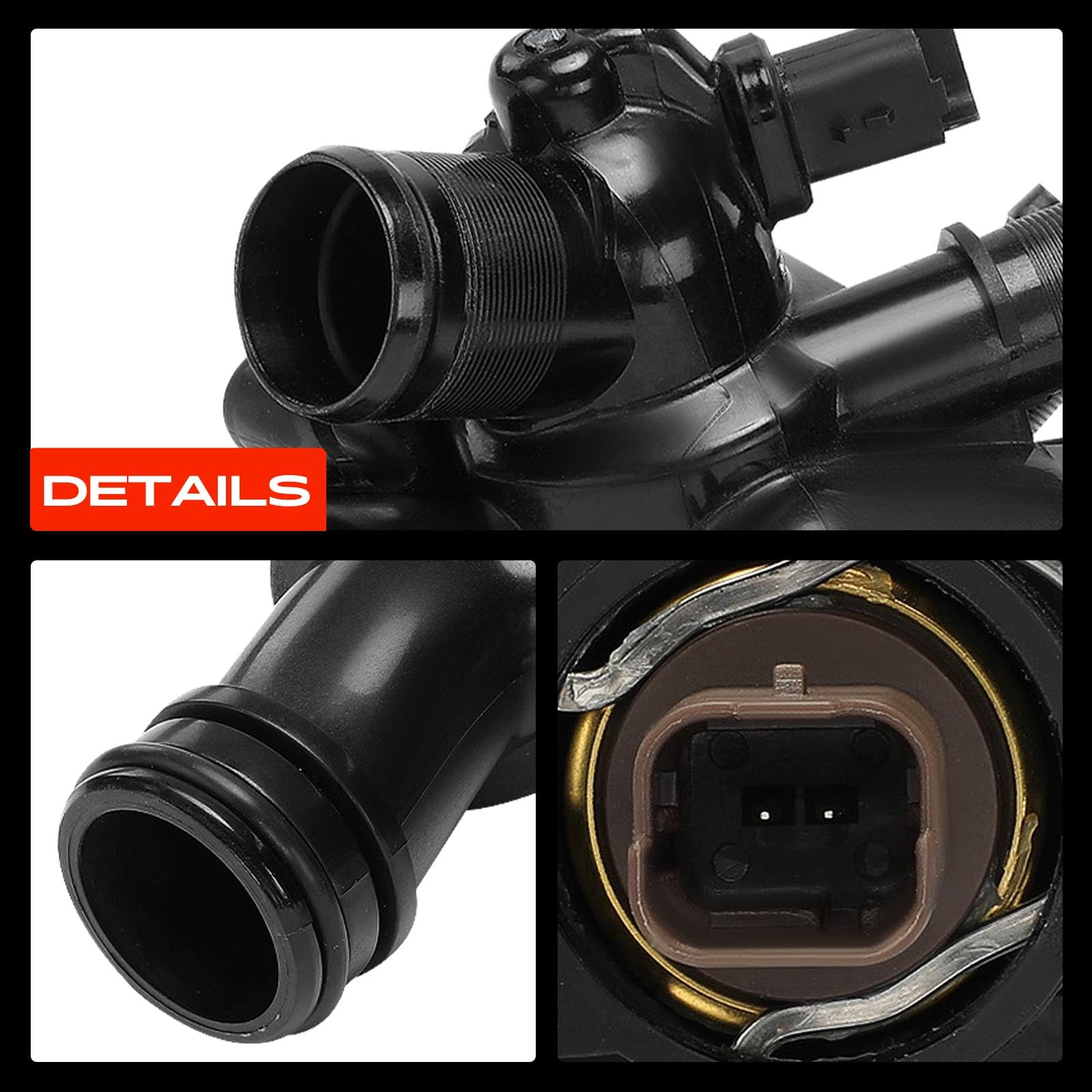 Frankberg Thermostat Kompatibel mit Berlingo Multispace B9 1.6L 2009-2024 C3 II SC 1.4L 1.6L 2009-2010 C3 Picasso SH 1.4L 1.6L 2009-2015 Replace# 9810916880