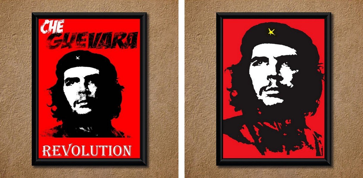 Che Guevera Wall Poster (with Frame) (Combo)