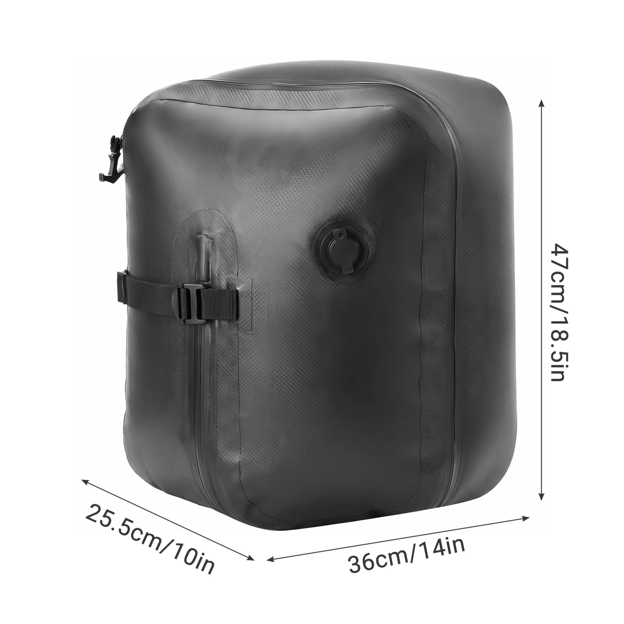 Bolsas de vacío para equipaje, bolsas de compresión grandes que ahorran espacio, color negro
