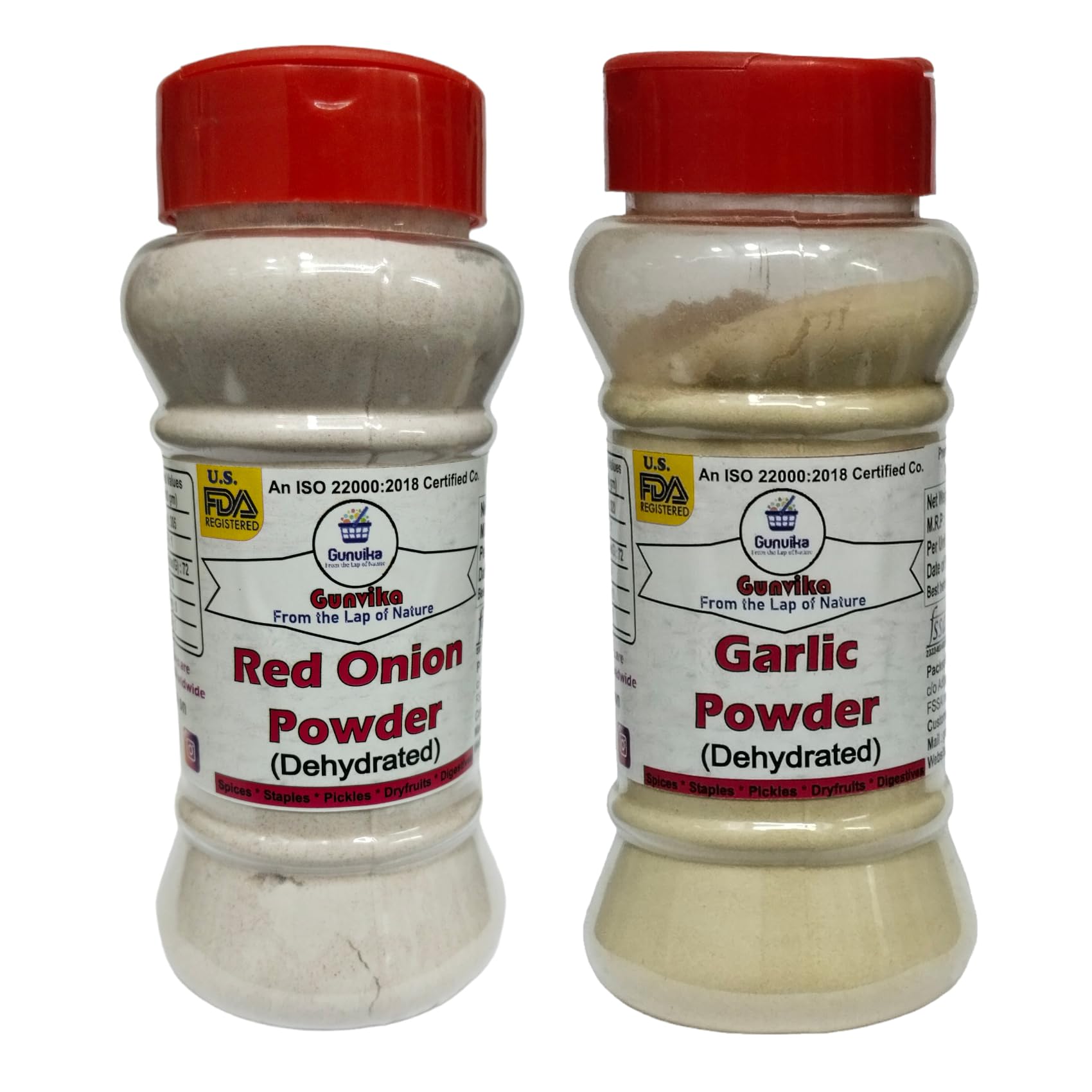 Gunvika Dry Onion Powder and Garlic Powder 50 gm Each | For Cooking & Baking | Gluten Free Seasoning | Vegan | Aromatic - 50gm each (B0DFM528YV) Amazon Price History, Amazon Price Tracker