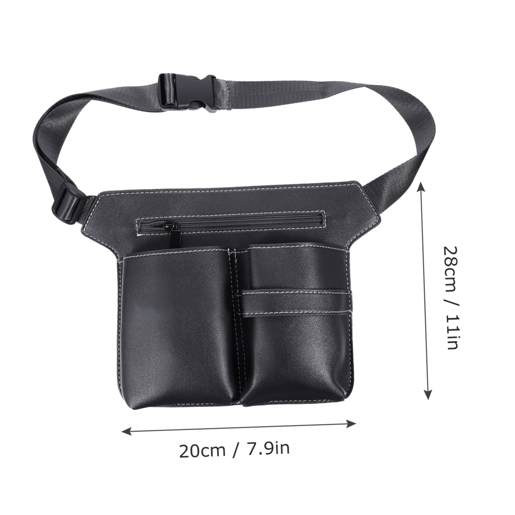 Baluue Hair Stylist Scissor Tools Pouch Barbering Pouch Hair Dresser Waist Pouch Organized Salon Scissors Kit Bag