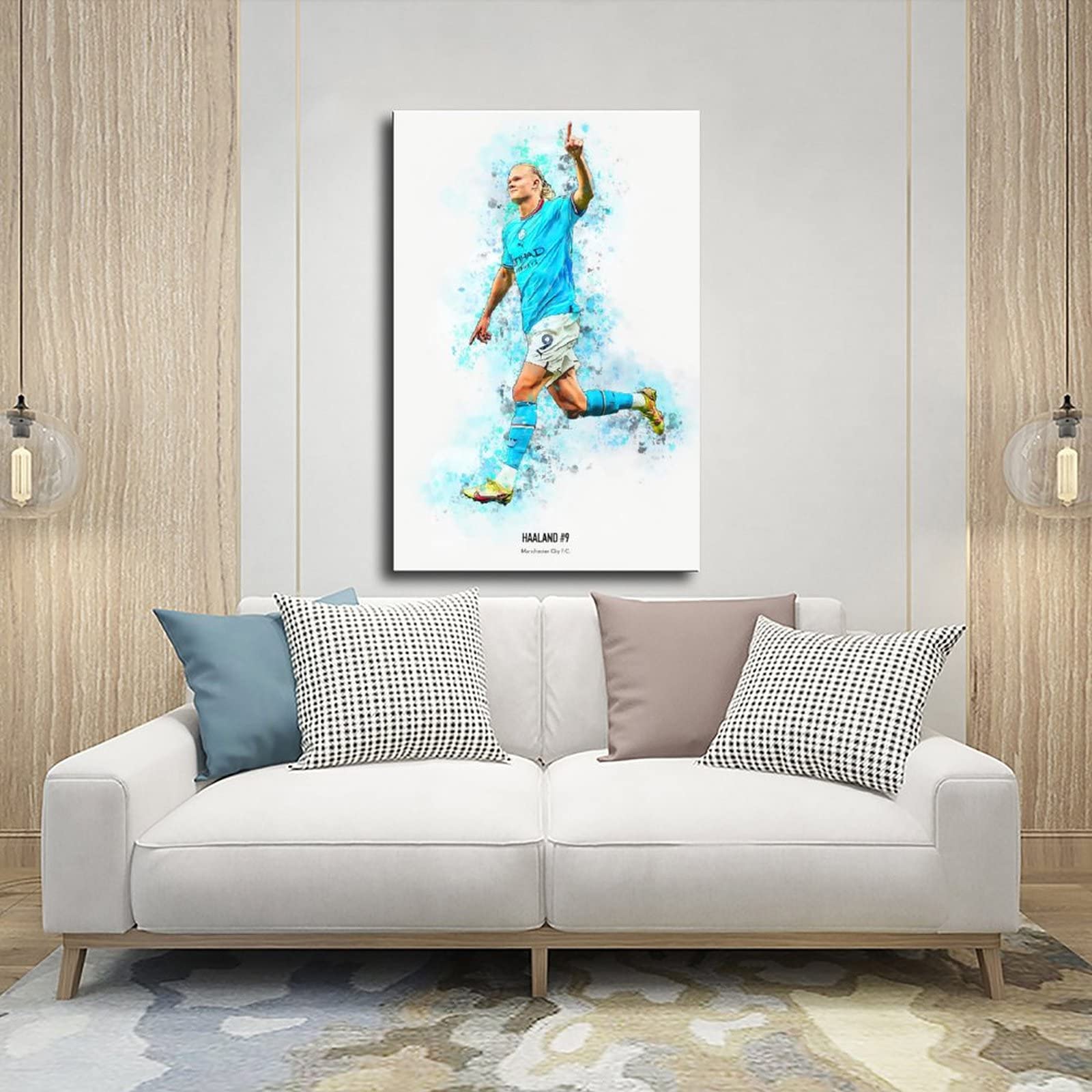Sportster Erling Haaland Poster (25) canvasposter, slaapkamerdecoratie, sportlandschap, kantoorkamerdecoratie, geschenk, zonder frame, 50 x 75 cm Sportster Erling Haaland Poster (25) canvasposter, slaapkamerdecoratie, sportlandschap, kantoorkamerdecoratie, geschenk, zonder frame, 50 x 75 cm