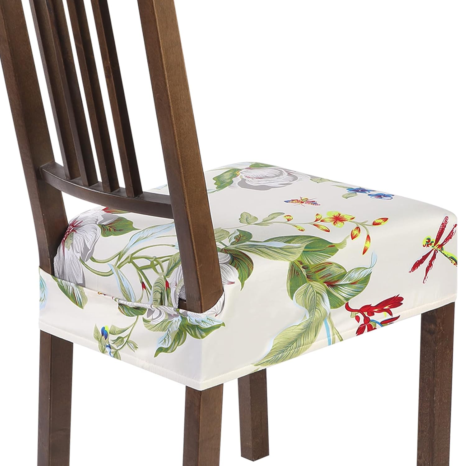 Amazon.com: SearchI Stretch Dining Chair Seat Covers Set of 6, Soft ...