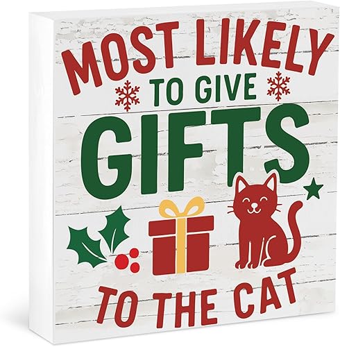 Cartel de escritorio navideño para amantes de las mascotas, divertido letrero de escritorio rústico de casa de campo para familia, hogar, oficina,