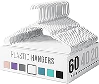 Vista 1 de Perchas de plástico resistentes Perchas duraderas para abrigos y ropa Perchas ligeras que ahorran espacio Artículos esenciales para dormitorio