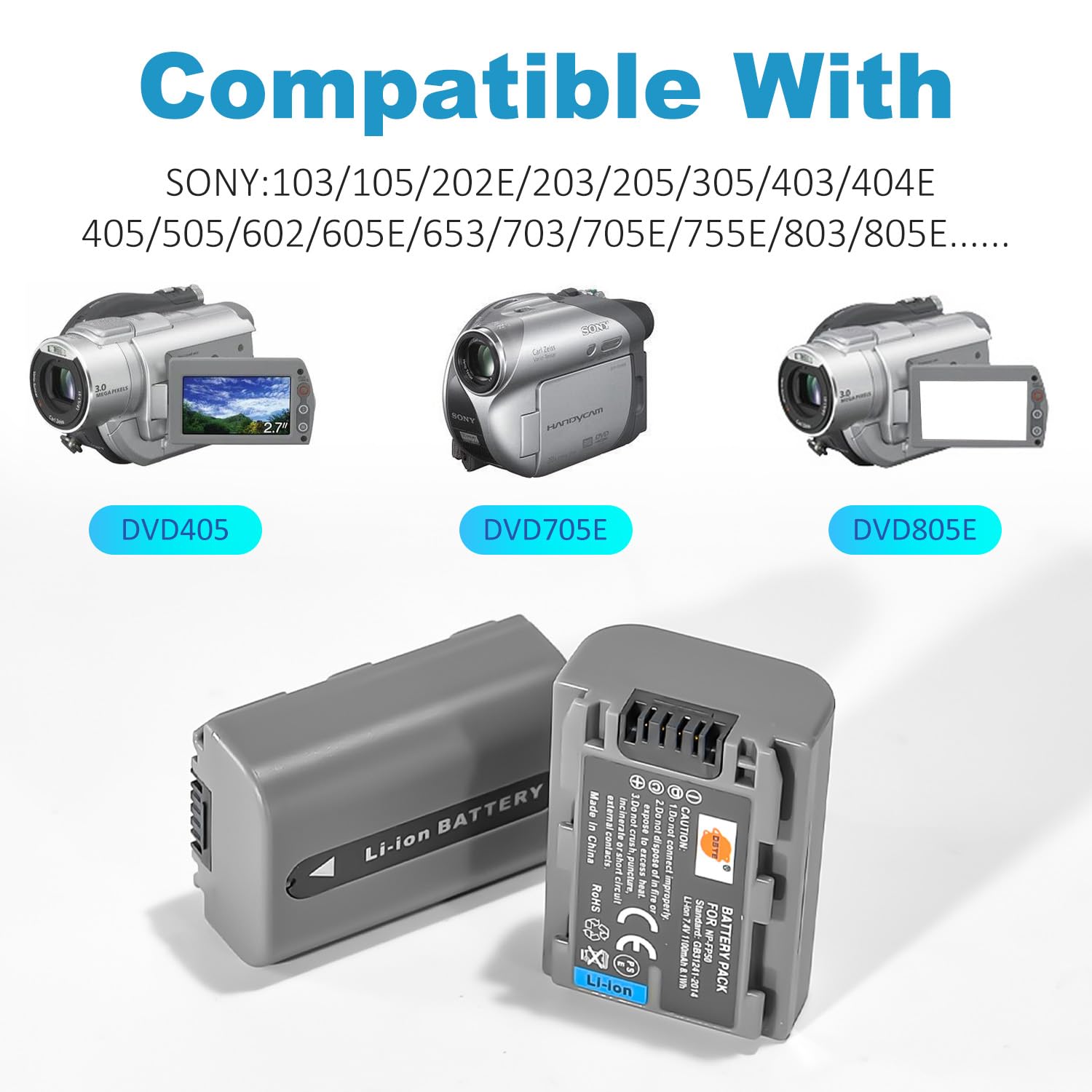 DSTE Replacement Battery and DC01E Travel Charger Compatible DSTE Replacement Battery and DC01E Travel Charger Compatible