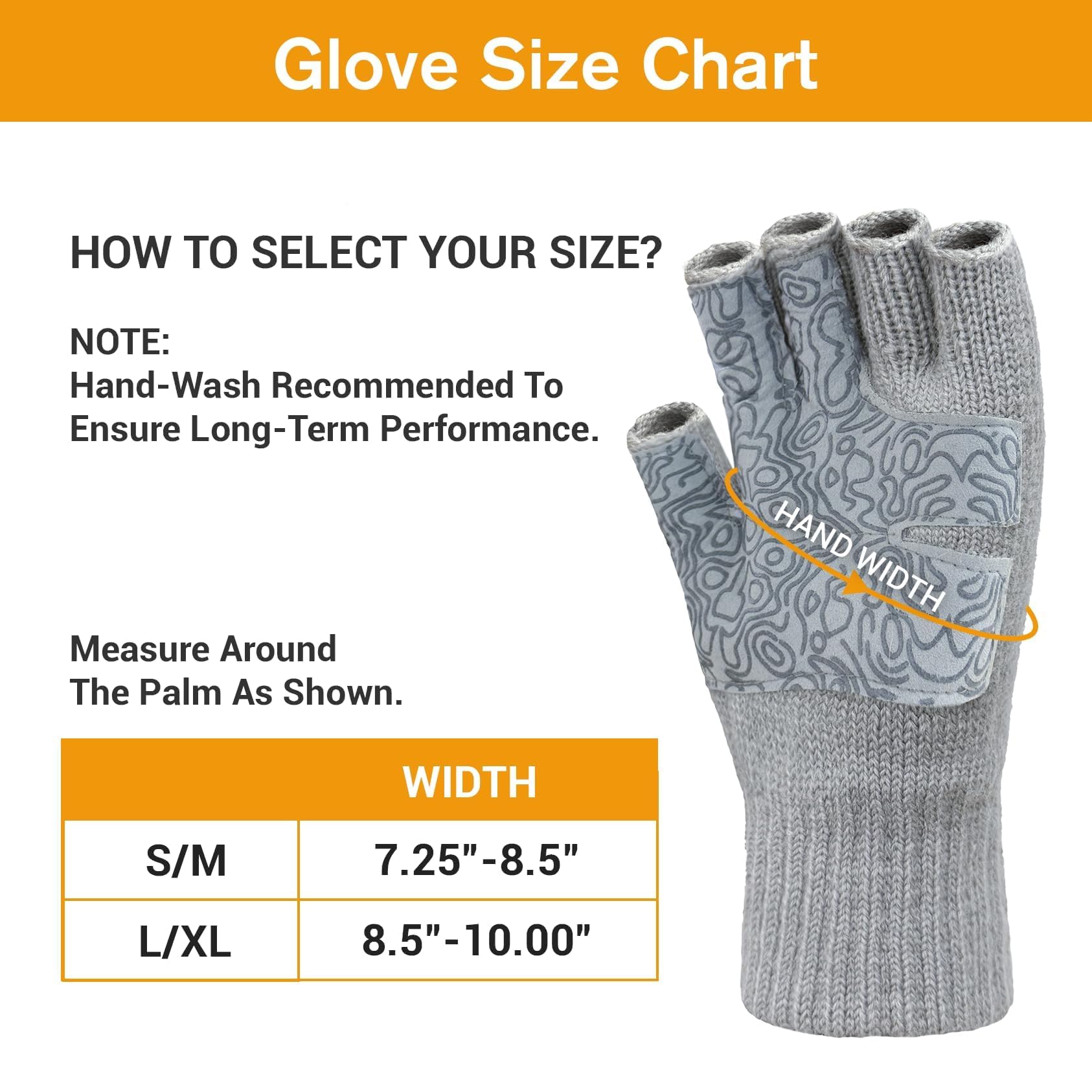 Jökulríki Guantes de lana merino sin dedos cálidos para hombres y mujeres, guantes de invierno para clima frío