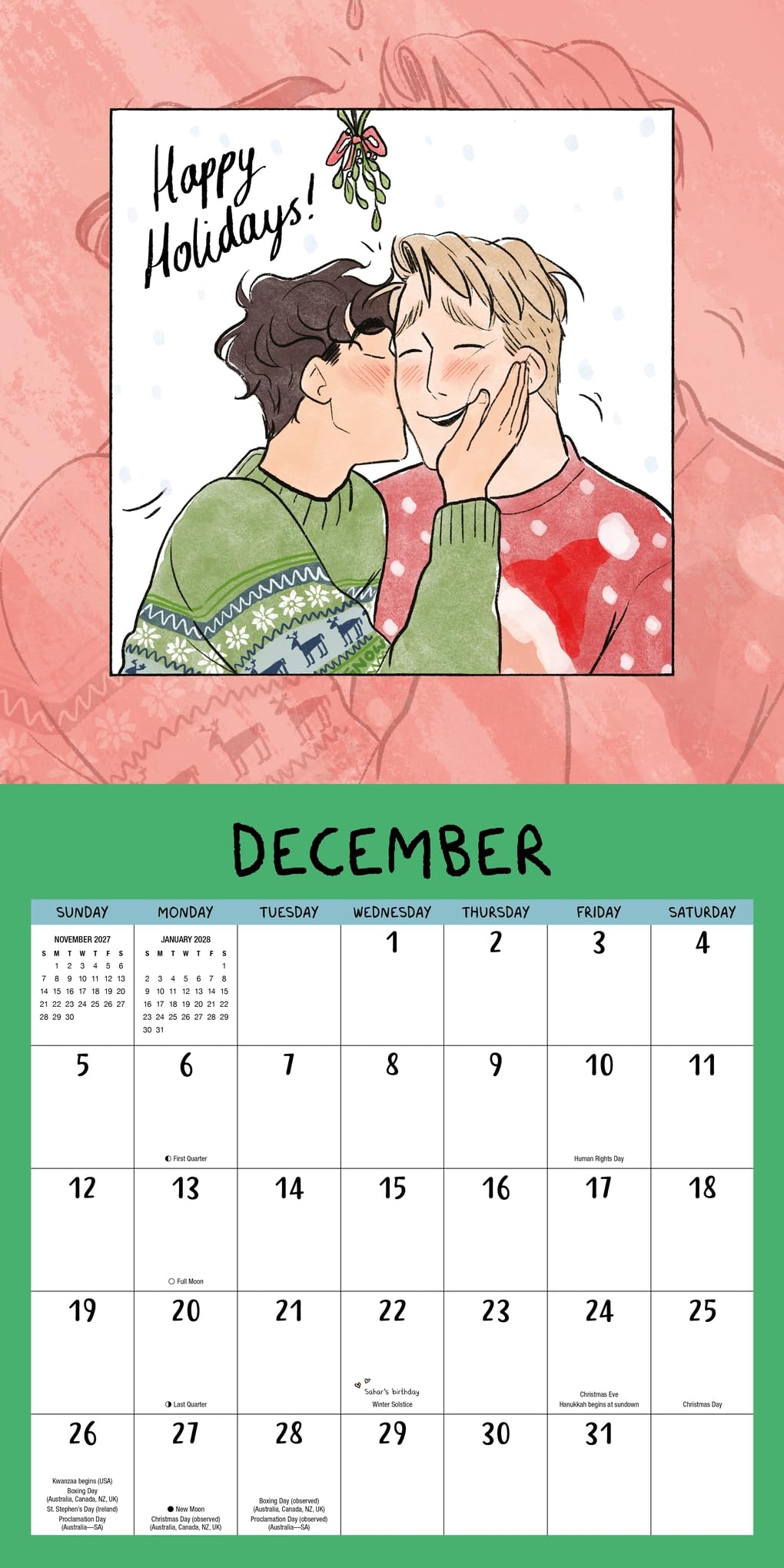 The Heartstopper 2027 Calendar: With art by Alice Oseman, and bonus poster!