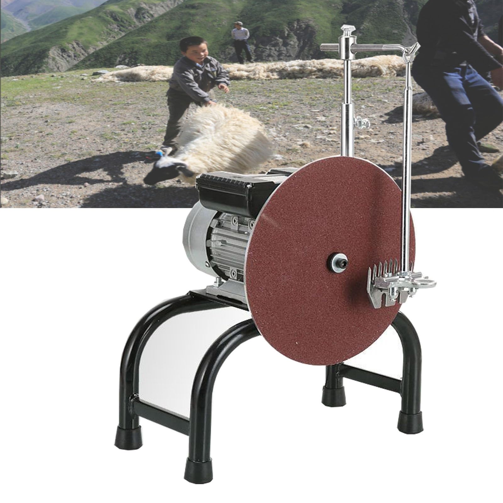 GYKOZY Farm Livestock Shears Sharpener, Electric Blade Grinding Device, Handheld Compact Sharpen Tool, Easy Install Sheep Shearing Accessory