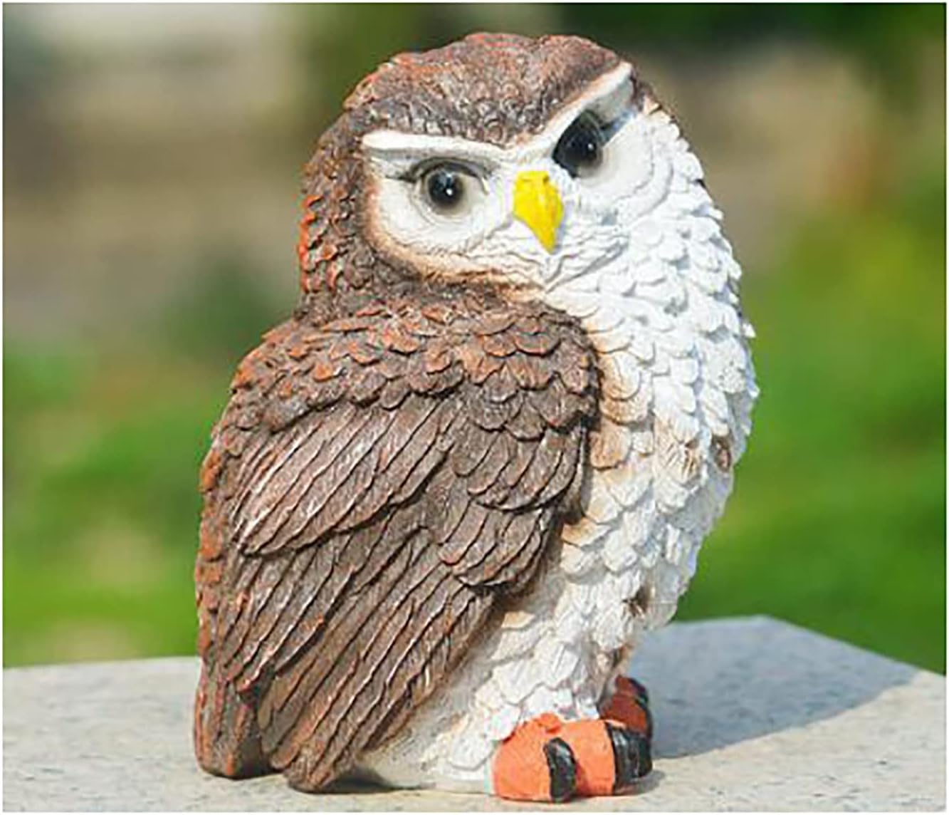 Garden Ornaments Garden Decoration Outdoor Resin Crafts Owl Ornaments Cartoon Ornaments (B)
