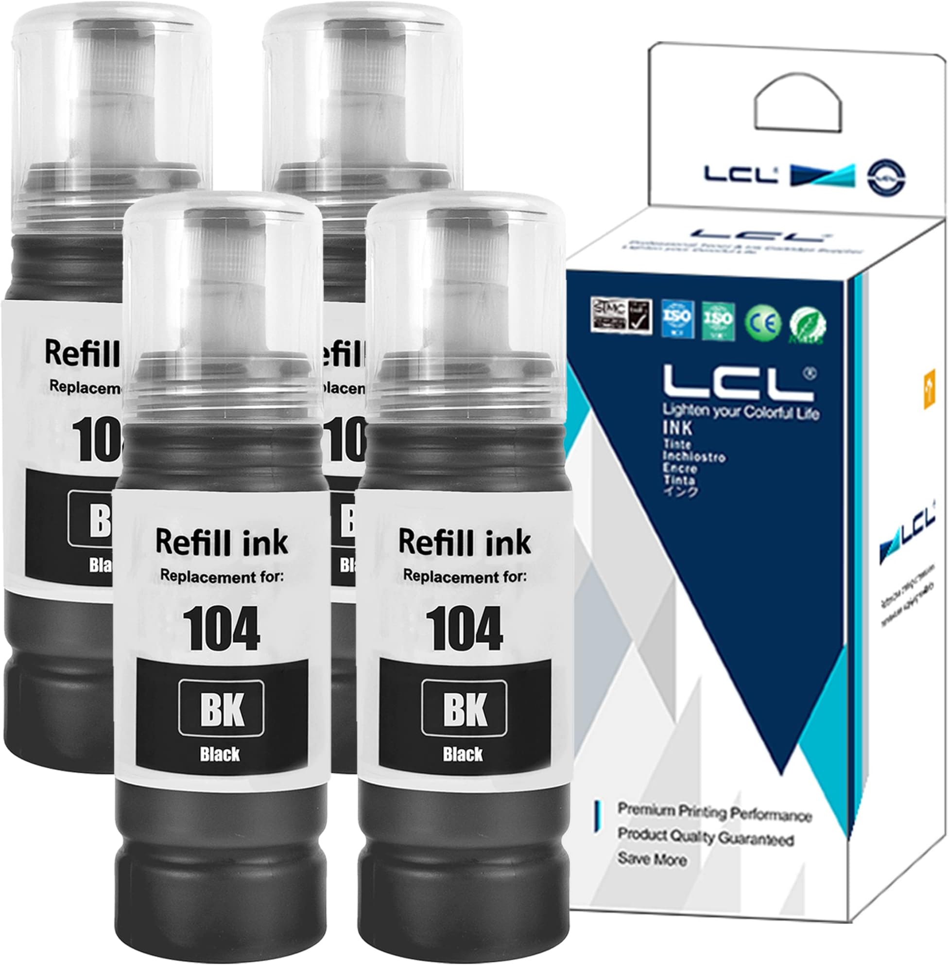 Supply Guy ink compatible with Epson 104 Black for ET-2710 ET-2711 ET ...