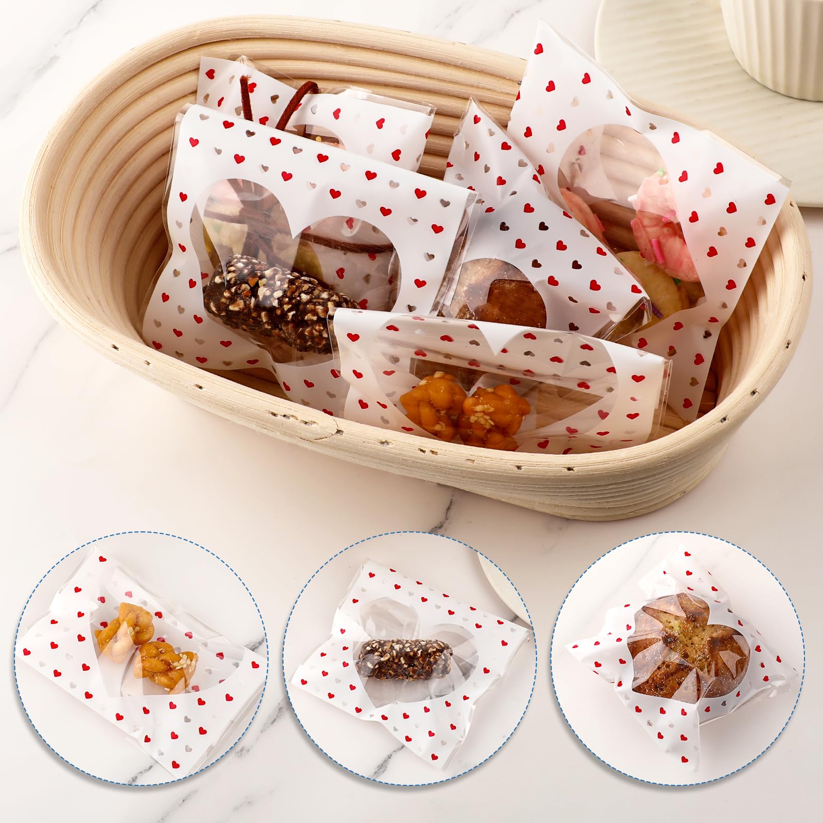 Sacs Transparents Pour Emballage Cadeau, 100 Pièces