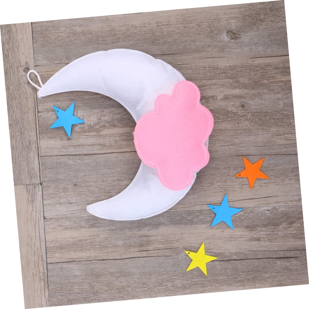 MAGICLULU 2 Piezas Decoración Musical Nube Estrella Móvil Cuna De Niño Teléfono Inteligente Nubes Colgando Decoraciones Móvil De Cuna Estrellas Cuna De Juguete Cuna Móvil Las Nubes