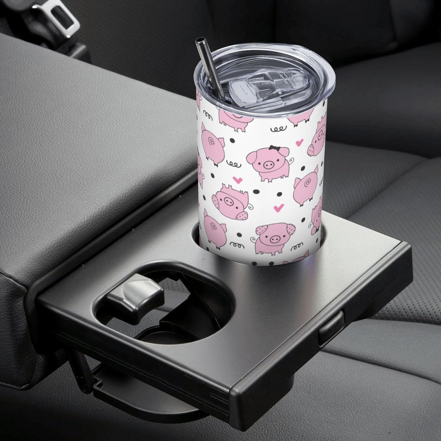 Pig Gifts for Women 20oz, Pig Tumbler Stainless Steel Vacuum Insulated Coffee Mug Water Bottle For Travel Home Office - Image 5