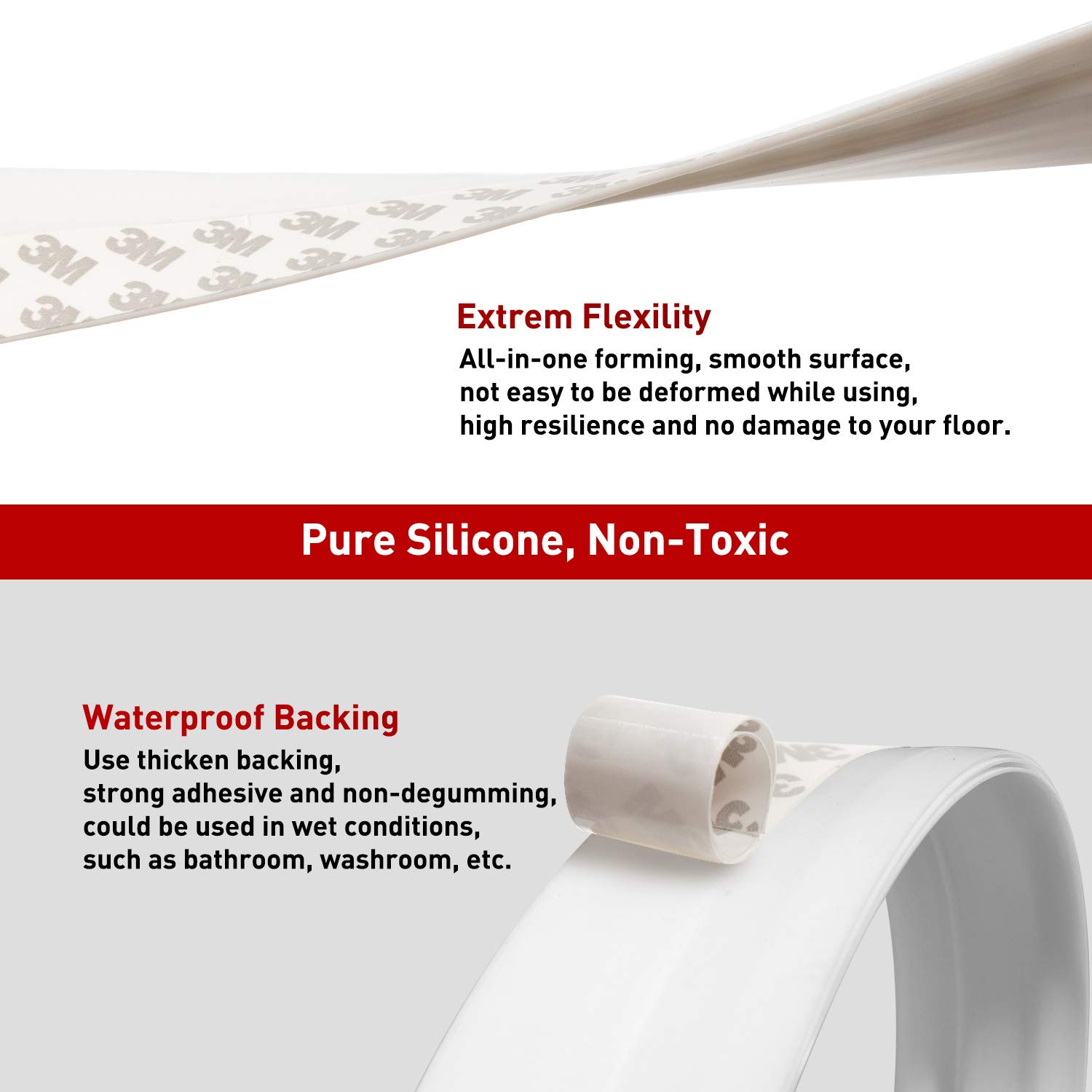 Holikme 2 Pack Door Draft Stopper Under Door Draft Blocker Insulator