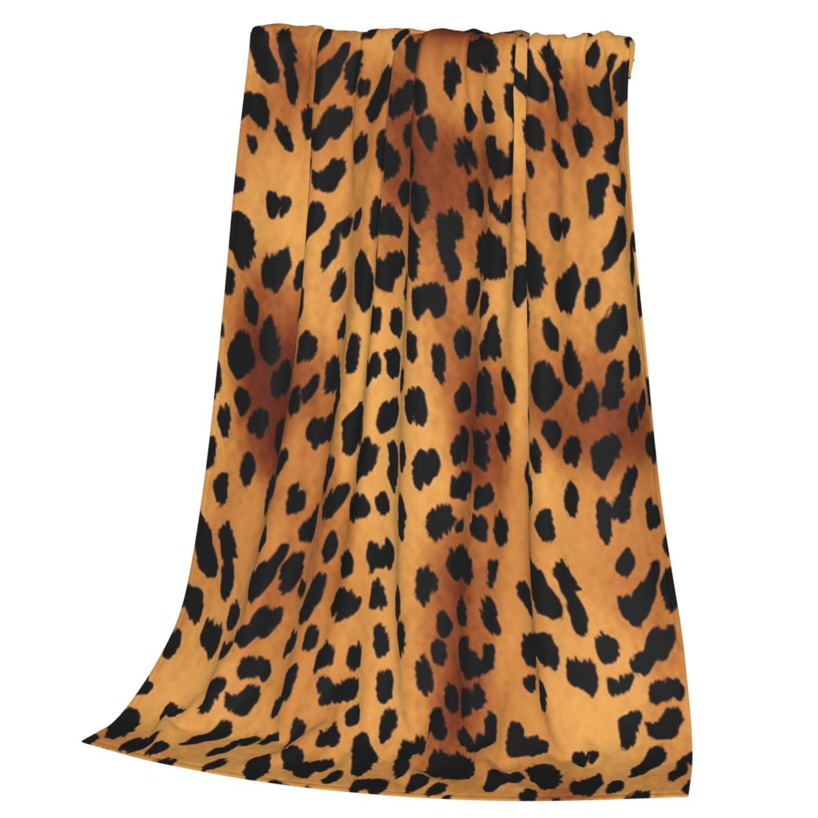 Couverture flanelle léopard en microfibre de qualité supérieure toutes saisons
