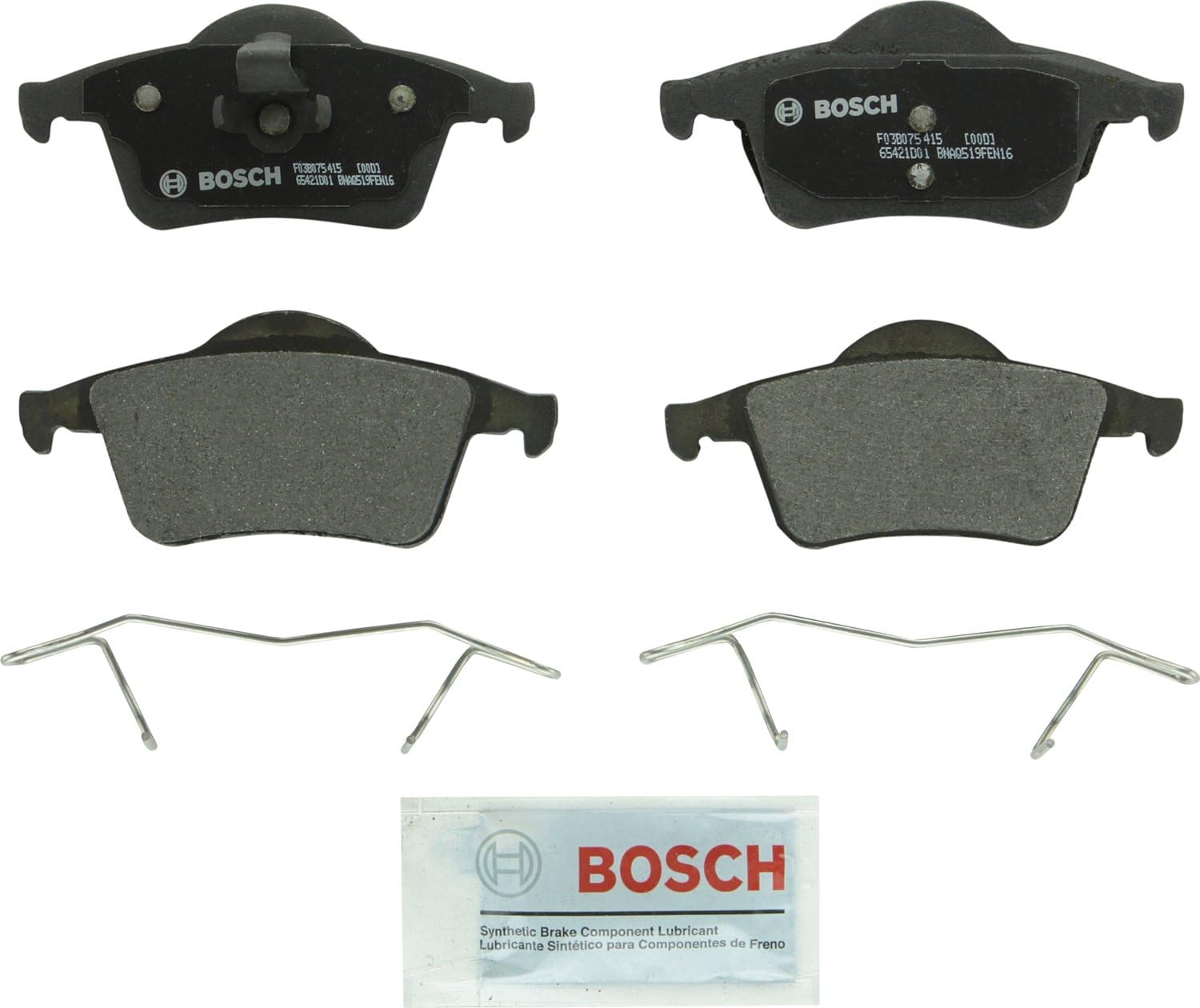 BOSCH BP795 QuietCast Premium Semi-Metallic Disc Brake Pad Set - Compatible with Select Volvo S60, S80, V70, XC70; REAR