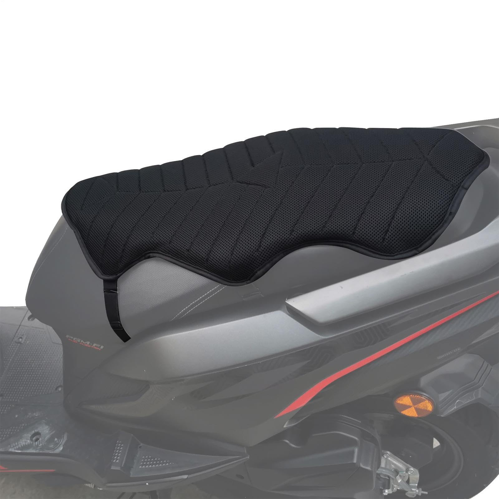 Poduszka na siodełko rowerowe, wentylowana poduszka powietrzna, ergonomiczne wsparcie nacisku, amortyzacja wstrząsów, wkładka do siedzenia | Cruiser Touring Rides Extended Journeys Warm Weather Use