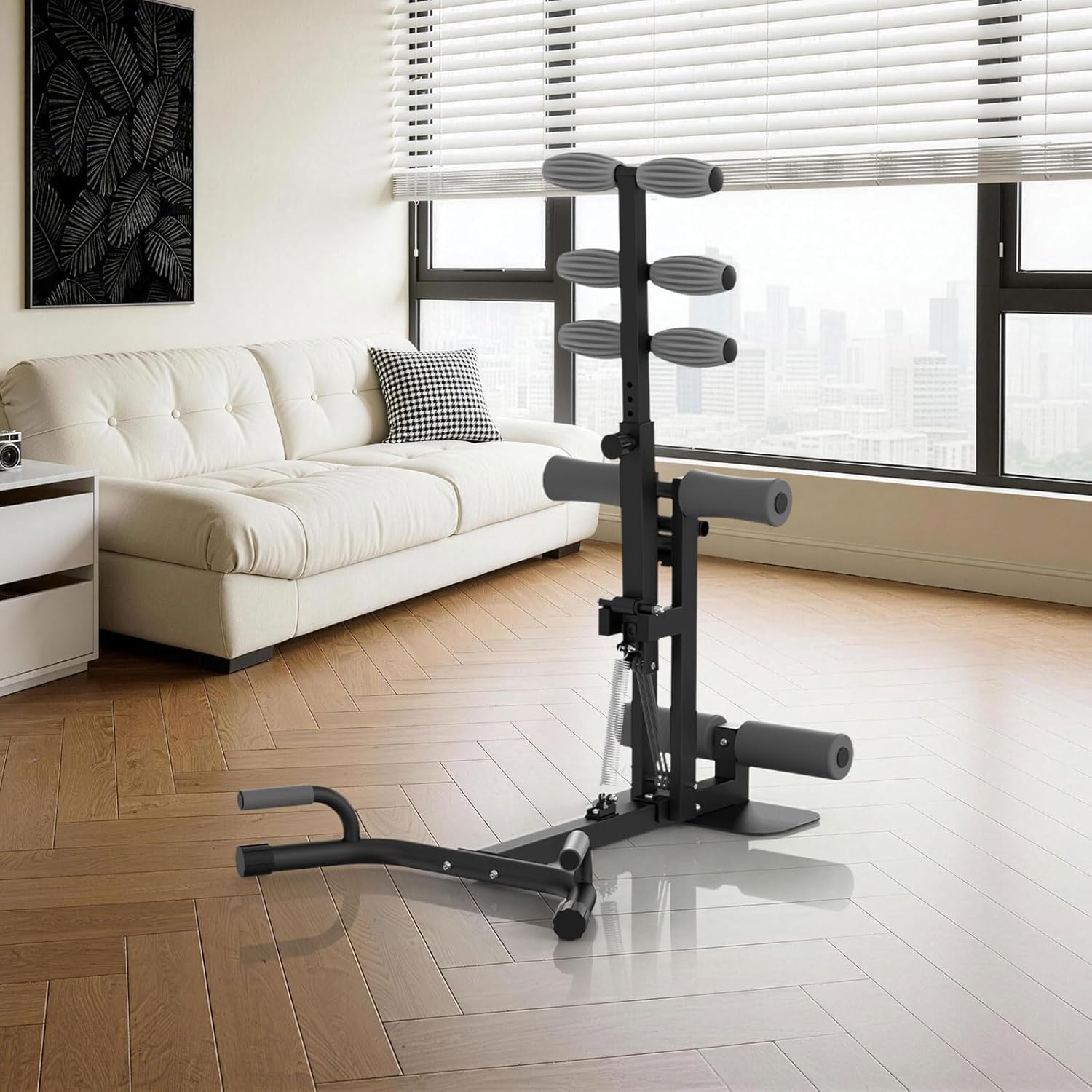 HOTWAVE Deep Squat Machine for Women - Adjustable Machine for Squats, Push Up & Ab Exercises, Targets Glutes, Thighs, Core & Abs, Home Gym with 350 lbs Capacity