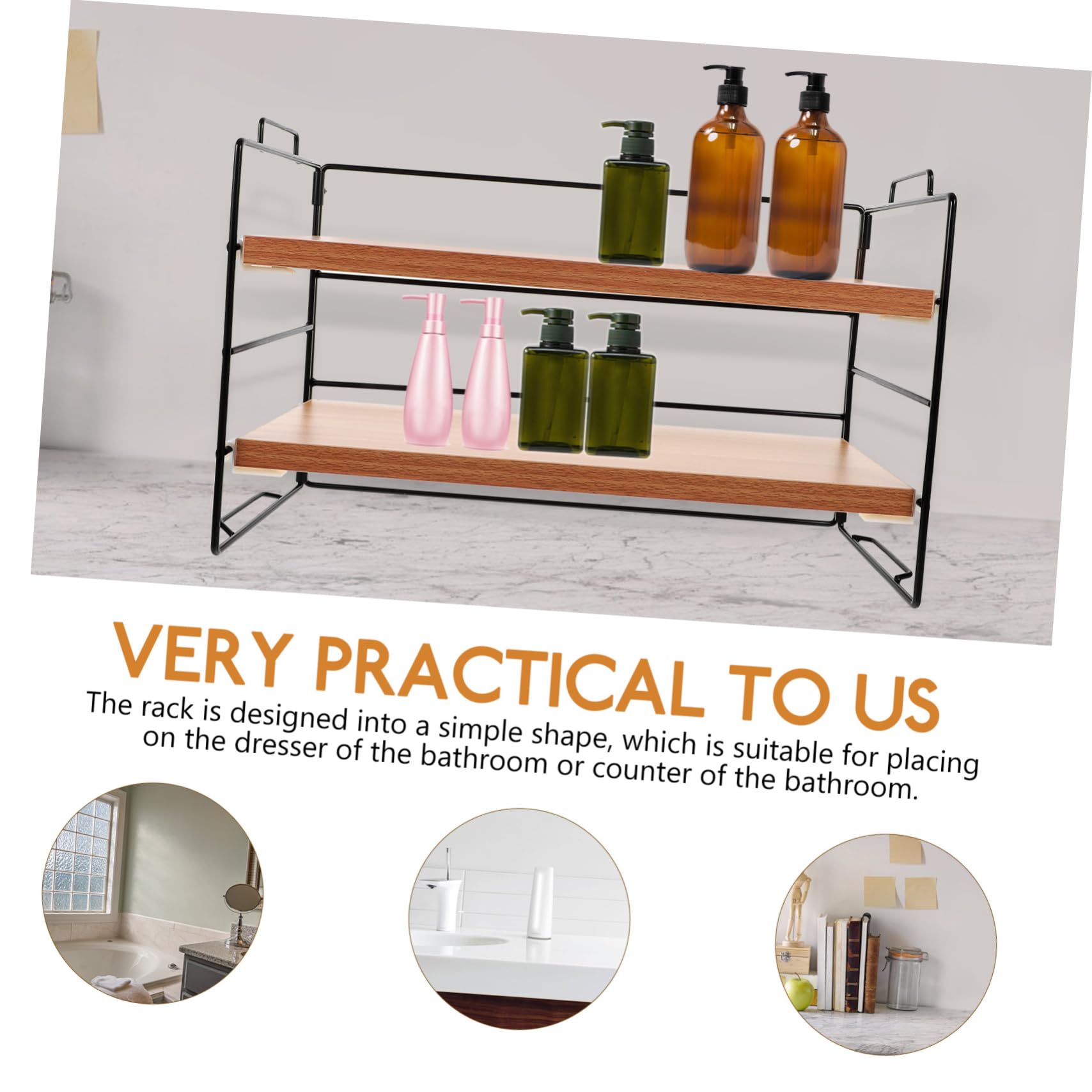 STOBOK Make-up-organizer Mit Lippenstifthalter 2-stufiges Badezimmer-aufbewahrungsregal Hautpflege-organizer Leicht Zu Reinigen Maximiert Den Platz