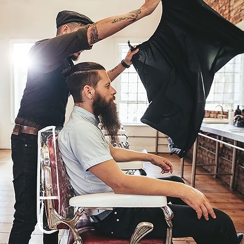 Miniatura 6 de 5 piezas de cubierta trasera para silla de salón, cubierta de plástico transparente para silla redonda, evita daños a la silla de spasalón, fundas