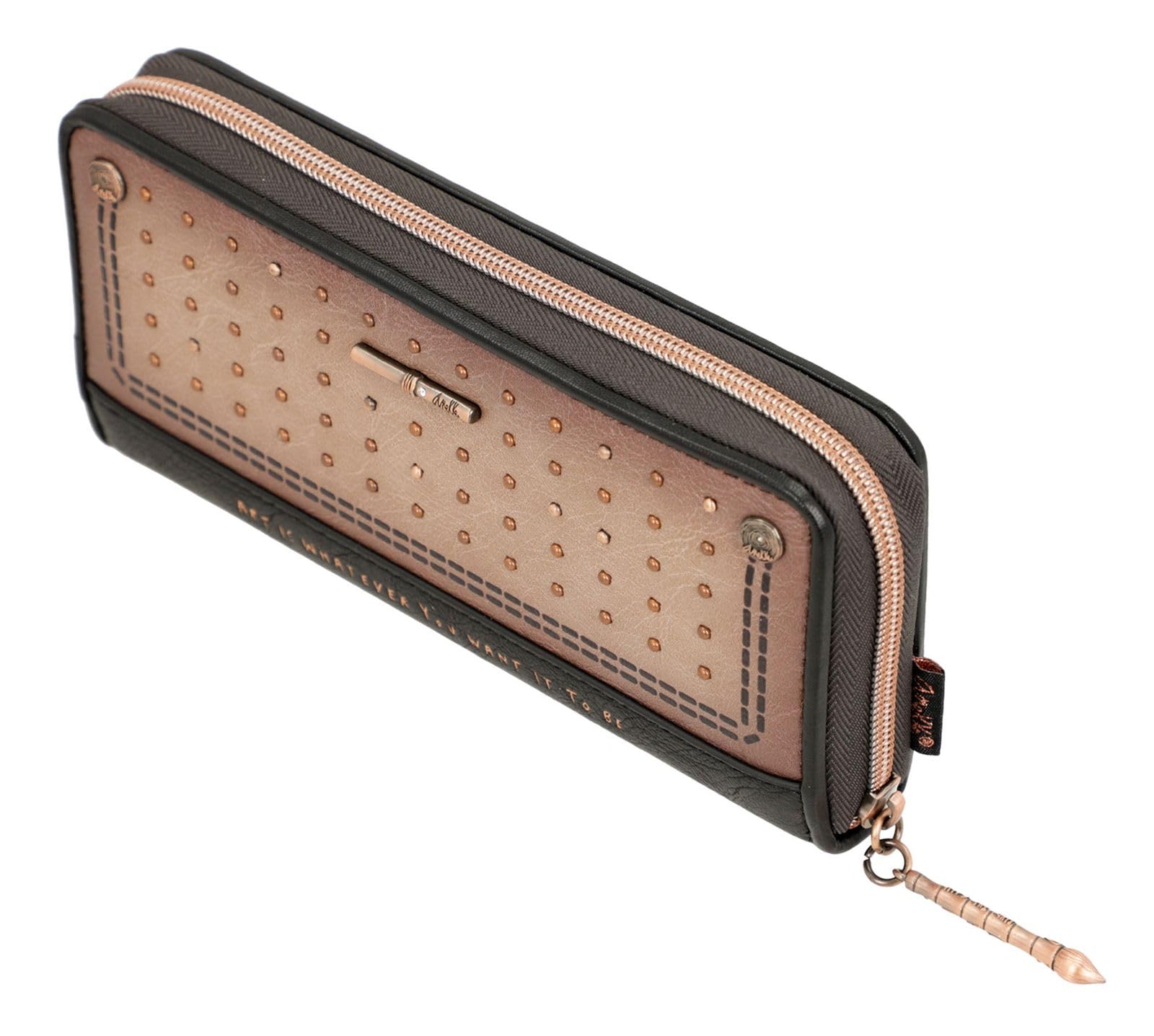 Anekke - Große Geldbörse für Damen - RFID-Schutz - Brieftasche aus Kunstleder mit Reißverschluss Shōen - Accessoires und Accessoires für Damen - Maße 21 x 10 x 3 cm, bunt